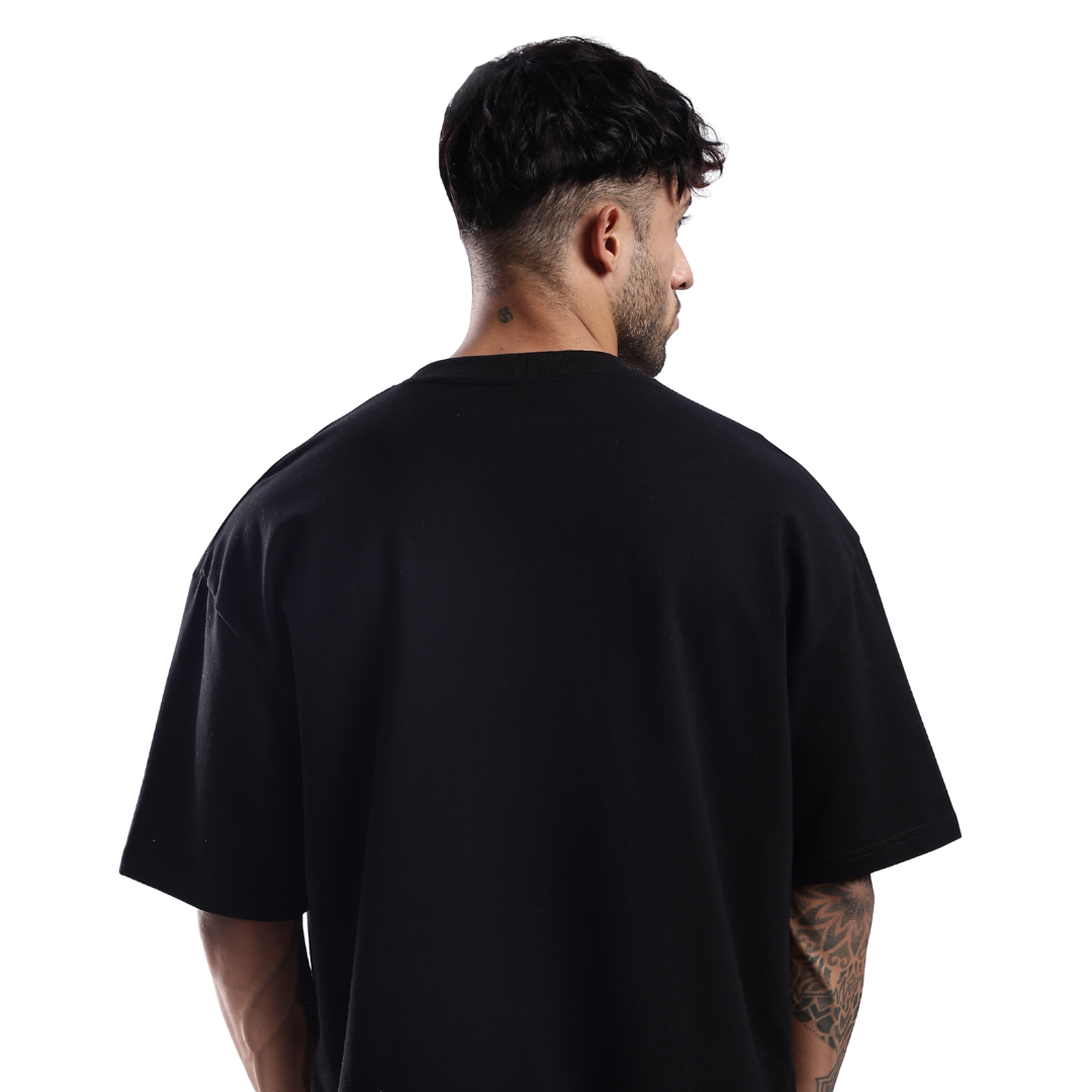 HAWKOTTO Drop Shoulder Tee - Black