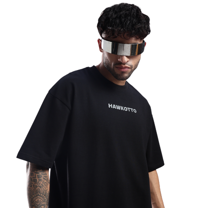 HAWKOTTO Drop Shoulder Tee - Black